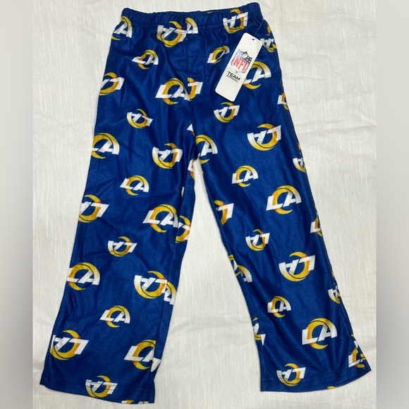 NFL Football LA Rams Sleep Pants Youth Size XS Blue w/Rams Logo Kids Pants, NWT - Picture 4 of 7